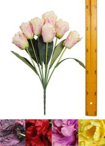 Ветка букет для венка тюльпана Алладин (7гол 53см 20шт) F-002 300шт