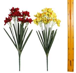 Ветка букет для венка нарцисс (7вет 20шт 55см)