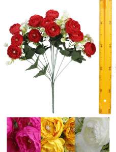 Ветка букет камелия (12гол 53см 20шт) S-006 280шт