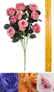 Ветка куст розы (9гол 75см 10шт) WXJ-FW015 100шт