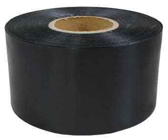 Лента траурная сатиновая лента 100мм 200м бордо черный