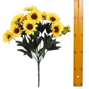 Букет подсолнуха (13гол 50см 20шт) X-023