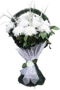 Корзина украшенная № 3,47 Хризантема