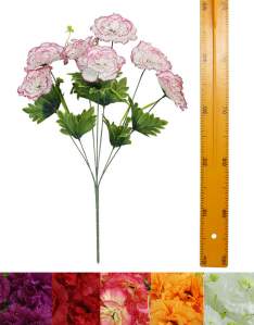 Ветка букет для венка гвоздик (7гол 45см 20шт) Y07-715