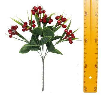 Ветка ягодка (5вет 30см 40шт) Y-019