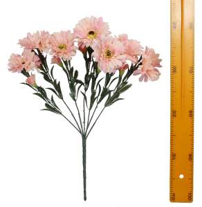 Ветка букет гербера пластик (7гол 45см 30шт) В-006 600шт