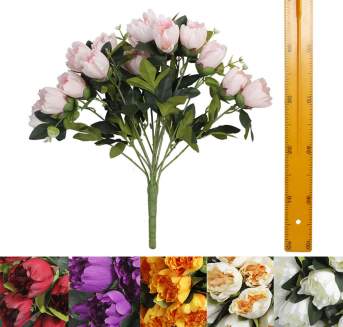 Ветка букет пиона (15гол 50см) AW030