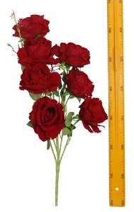 Букет роза барх.(7гол 60см 10шт) Q0026