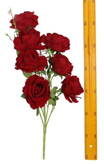 Букет роза барх.(7гол 60см 10шт) Q0026