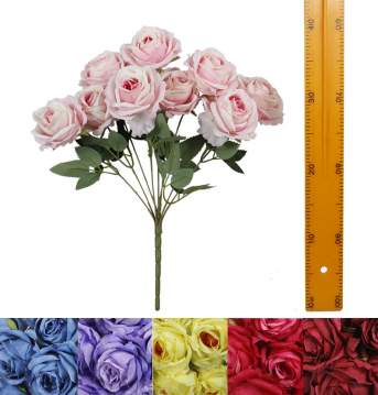 Ветка букет для венка розы (9гол 42см 20шт) WLY-04