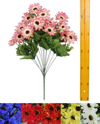 Ветка букет хризантемки (14гол 60см 10шт) Y14-881 Ветка букет хризантемки (14гол 60см 10шт) Y14-881