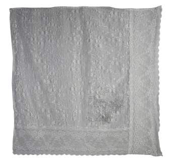 Платок гипюр со стразами 90*90см