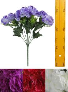 Ветка букет гвоздики (10гол 20шт 45см) 10D1504