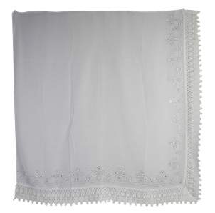 Платок крепдешин со стразами 100*100см