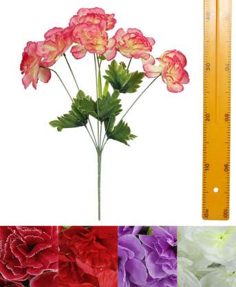 Ветка букет для венка гвоздики (6гол 48см 40шт) Y06-924