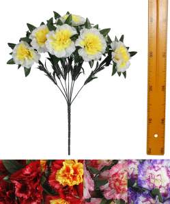 Букет гвоздика пластик c разеткой (7гол 45см 20шт) Y-2001