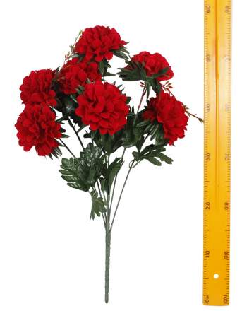 Ветка букет для венка хризантема в разетке барх.(7гол 65см 20шт) Y-006 Ветка букет для венка хризантема в разетке барх.(7гол 65см 20шт) Y-006