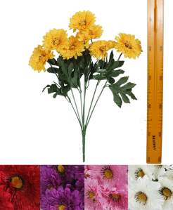 Ветка букет для венка гербера (7гол 50см 20шт) SB340