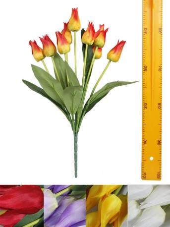 Ветка букет тюльпана (9гол 50см 20шт) F-001 360шт Ветка букет тюльпана (9гол 50см 20шт) F-001 360шт