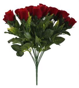 Букет роз бархат бутон (18гол 45см 10шт)